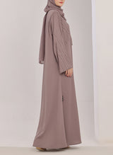Stone Work Zoom Light Lavender Abaya - 0116-C-1023 Hijabulhareem