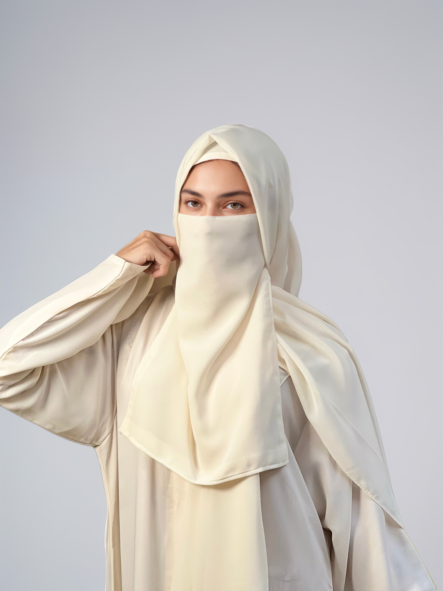 Hijab & Niqab Set - Off White