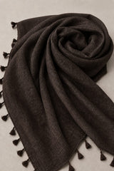 TurkishTexturedLawnHijab_DarkChocolate1 - Hijab ul Hareem
