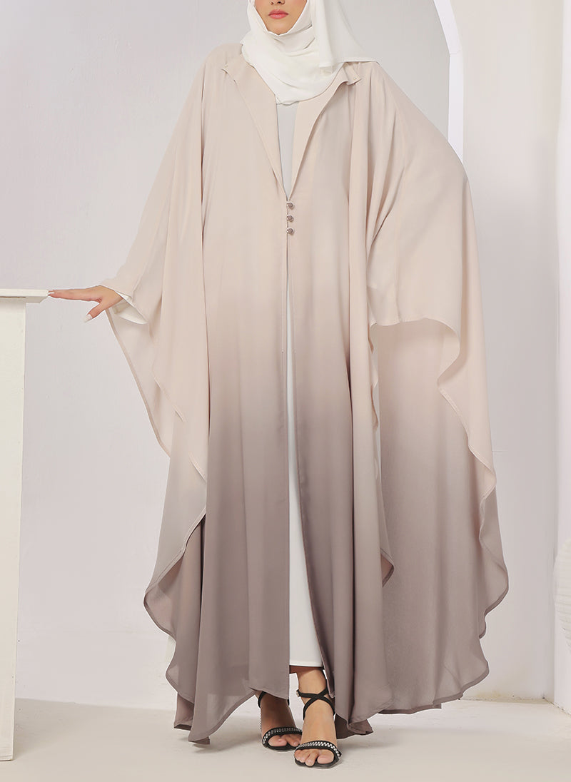 Two Tone Gradient Jilbab - Jilbab-R-1017 Hijabulhareem