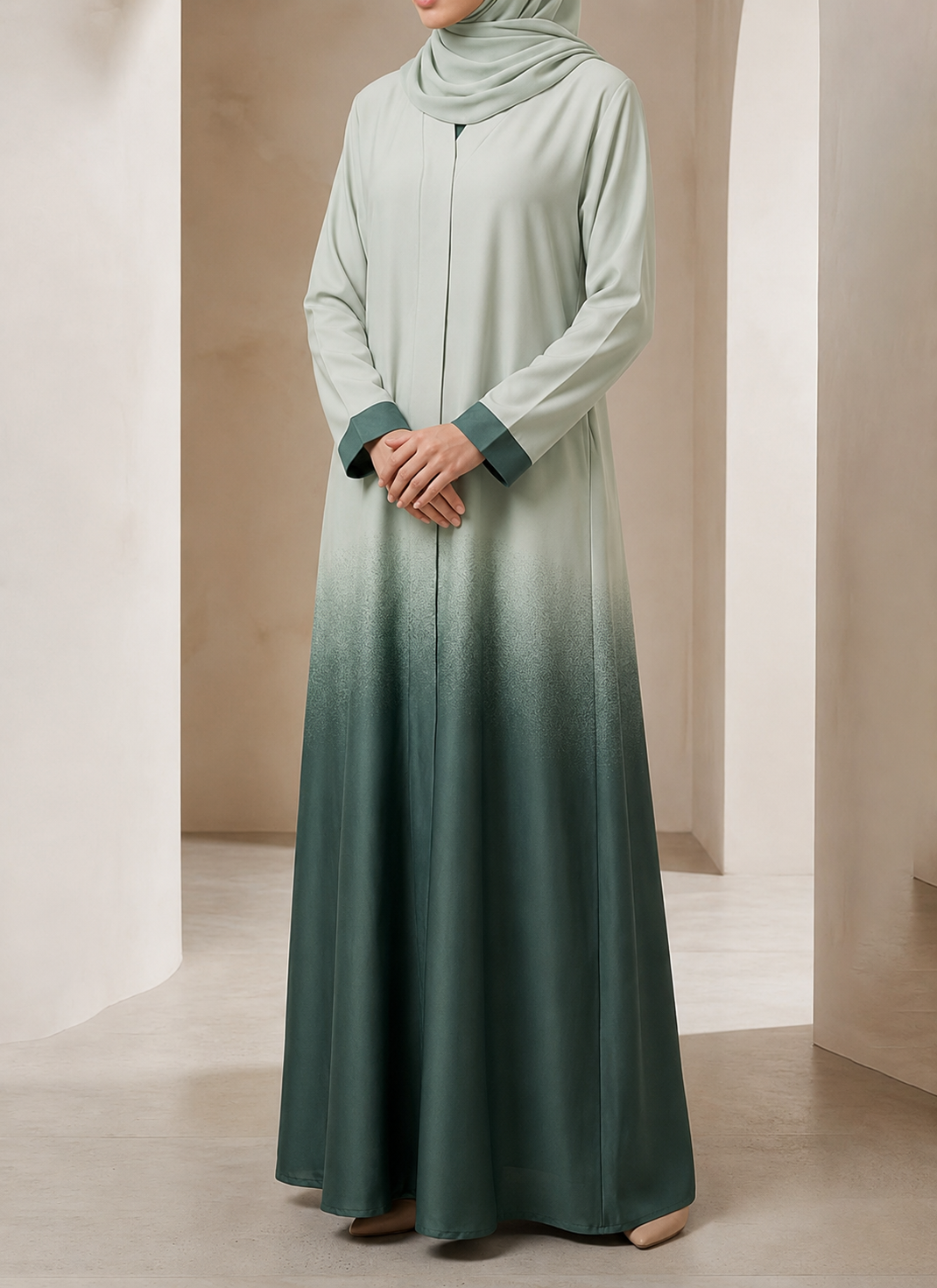 Two-ToneGradientAbaya9 - Hijab Ul Hareem