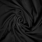 Black Plain Chiffon Scarf | Hijabulhareem