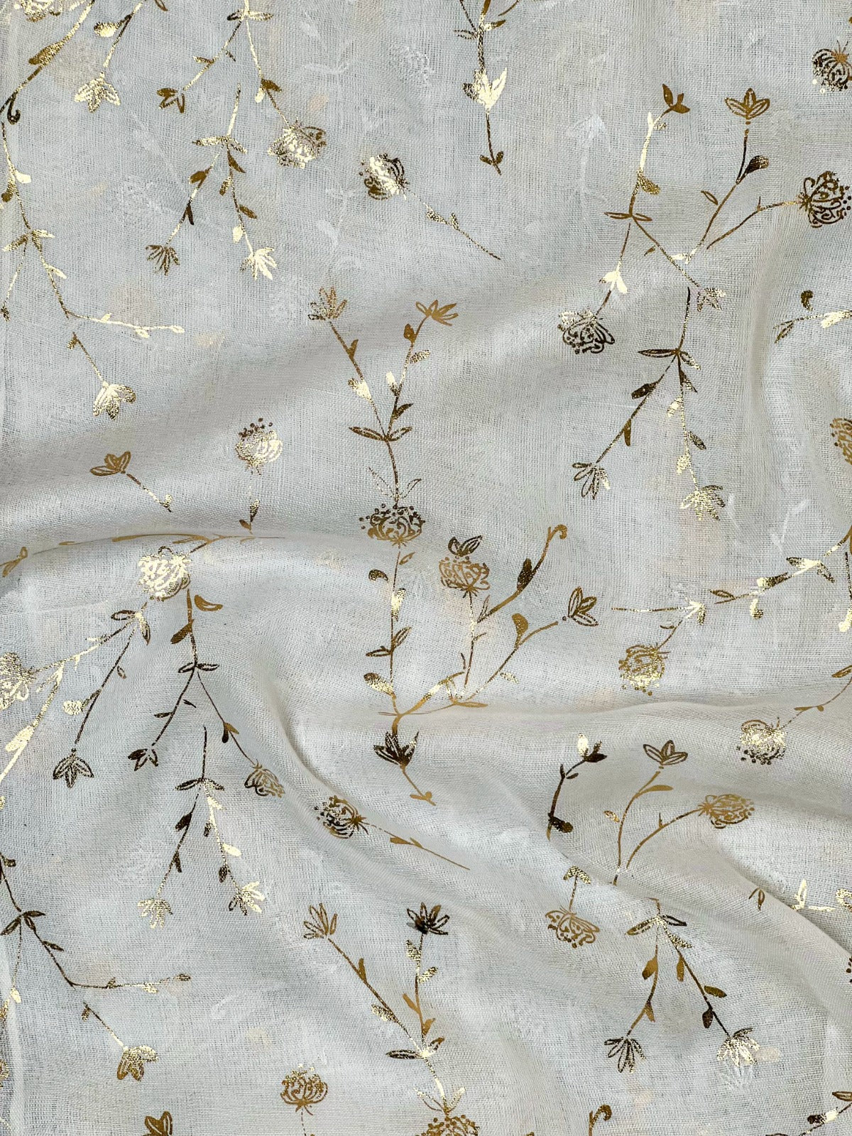 Gold Foil Floral Hijabs