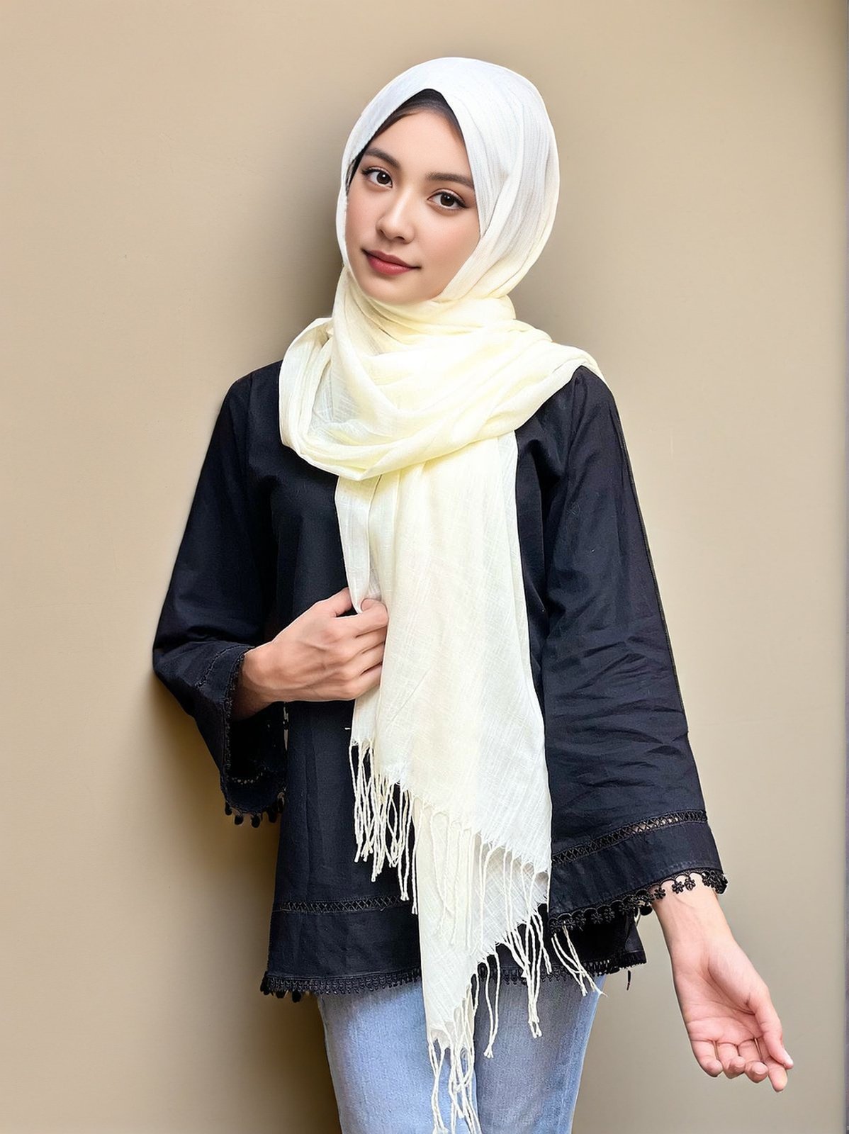 Solid Hijabs-White