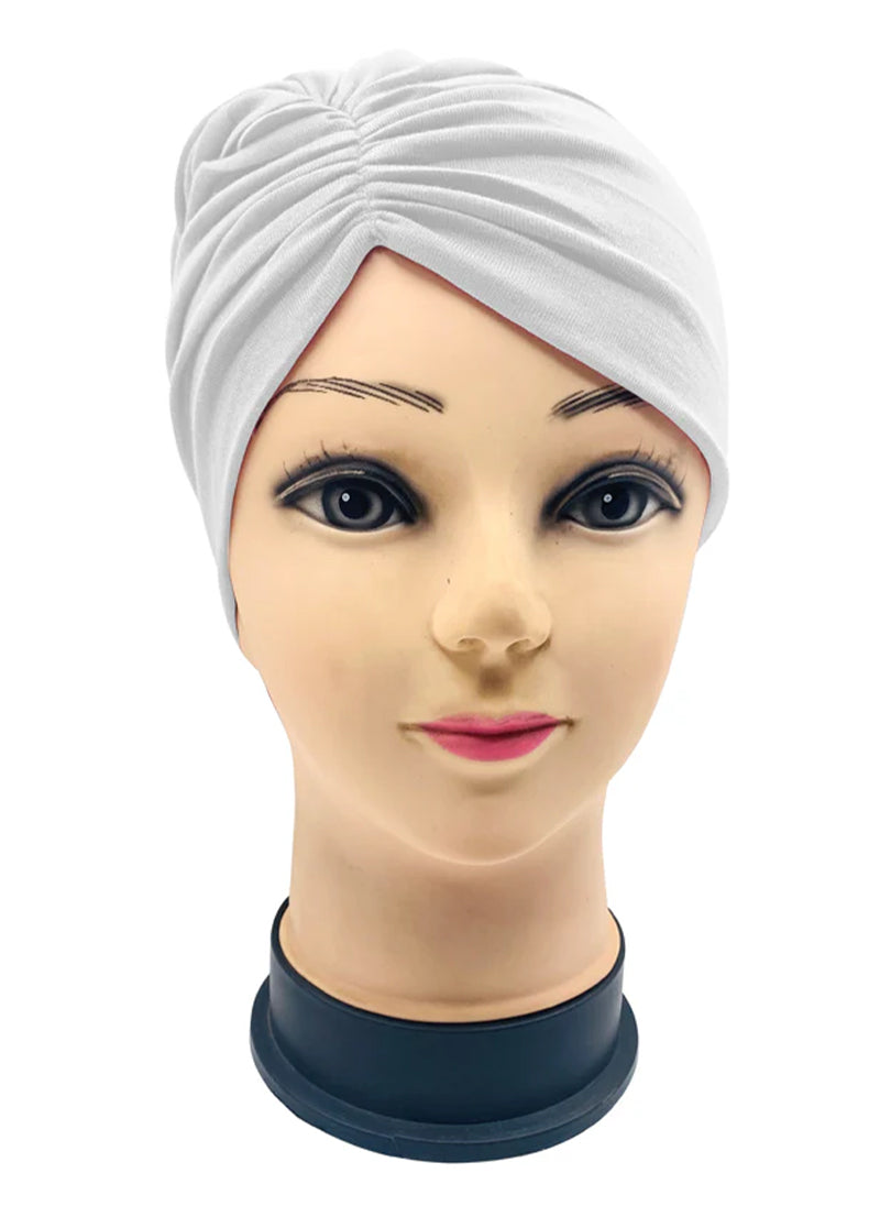 White Side Parting Hijab Cap Hijab-ul-hareem