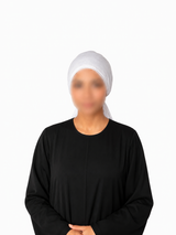 WhitePlainTieBonnetCapforHijabs1 - Hijab Ul Hareem