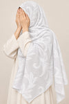 White Turkish Printed Lawn