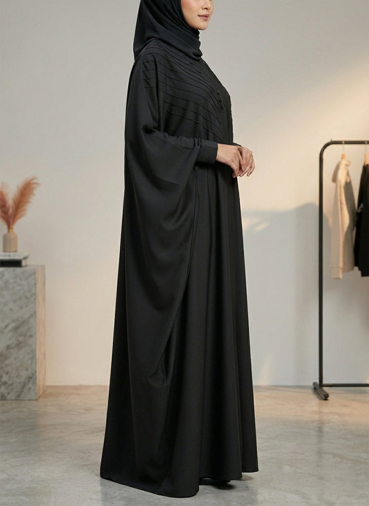 Arabis Pintuck Grace Jilbab Abaya | JILBAB-R-A634