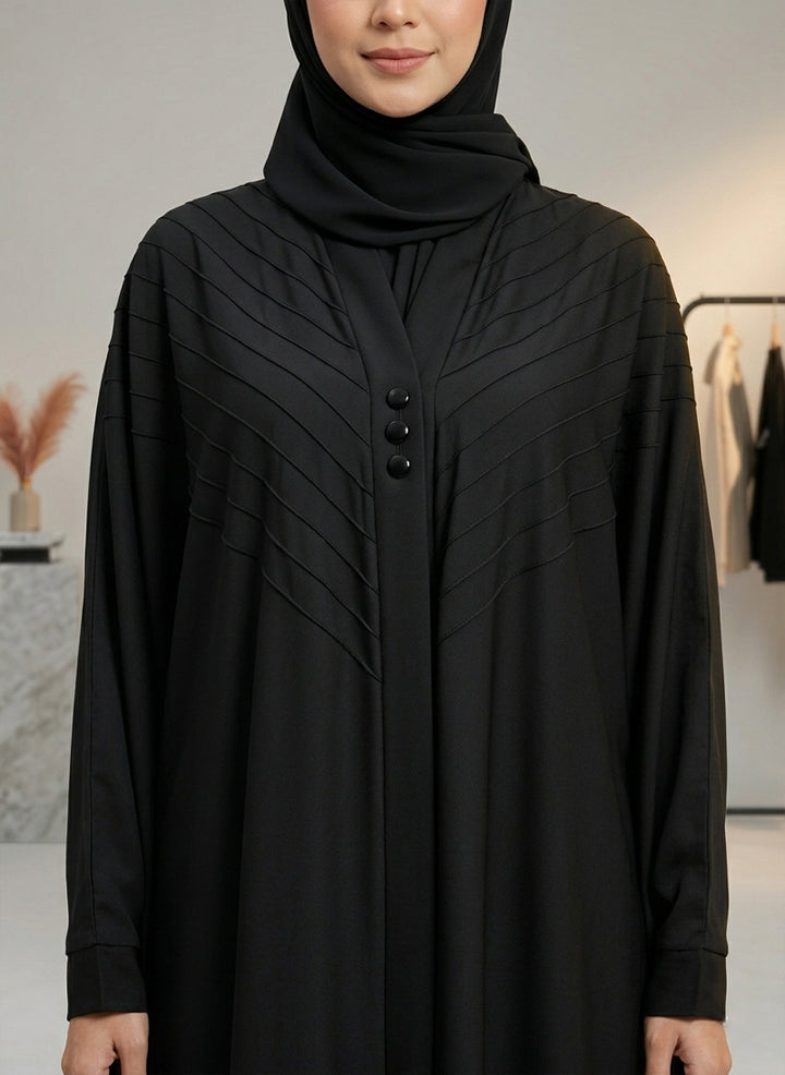 Arabis Pintuck Grace Jilbab Abaya | JILBAB-R-A634