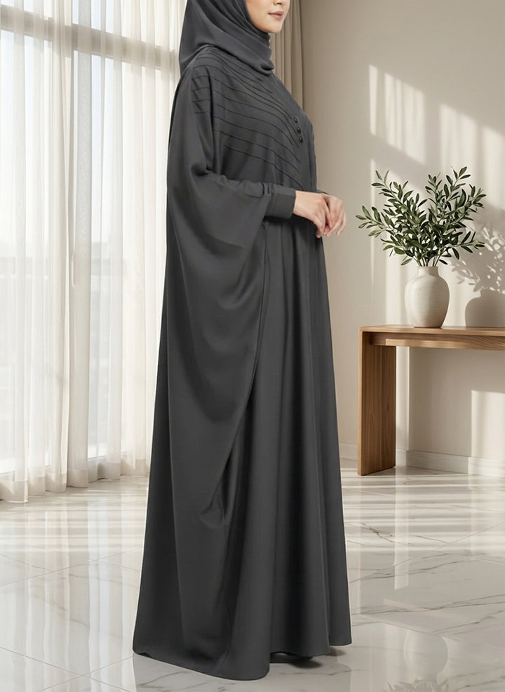 Arabis Pintuck Grace Jilbab Abaya | JILBAB-R-A634