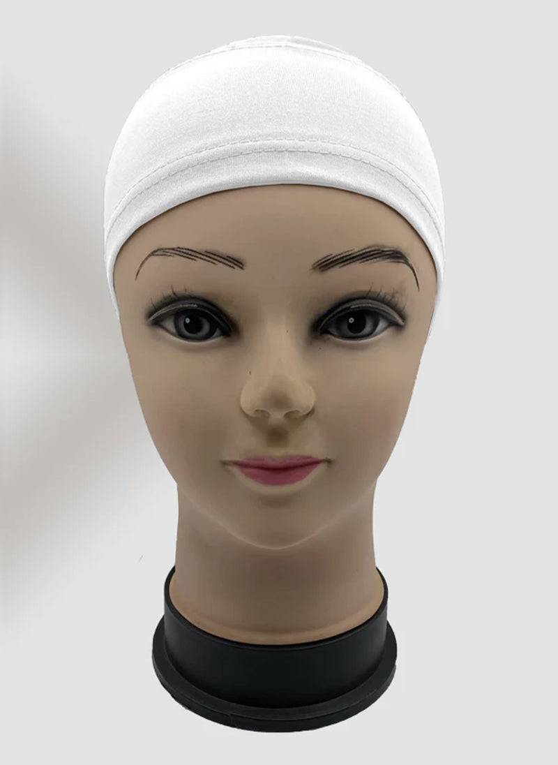 White Hooded Hair Bend