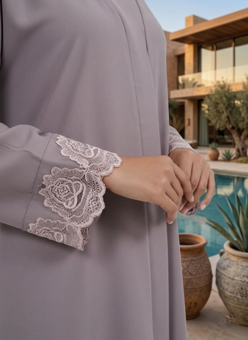 Arabis Flora-Mauve Abaya | 0116-E-A631