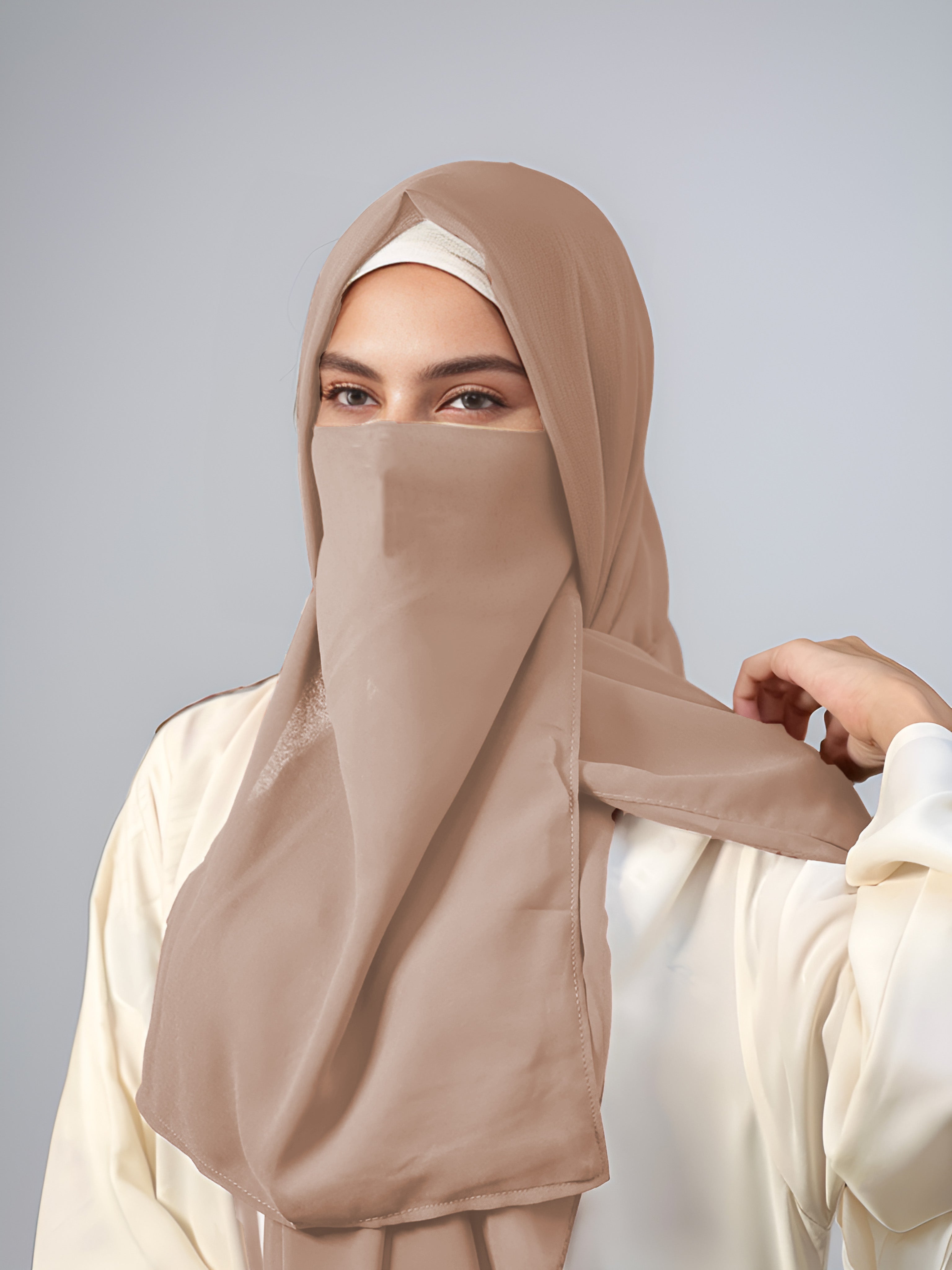 Hijab & Niqab Set - Skin