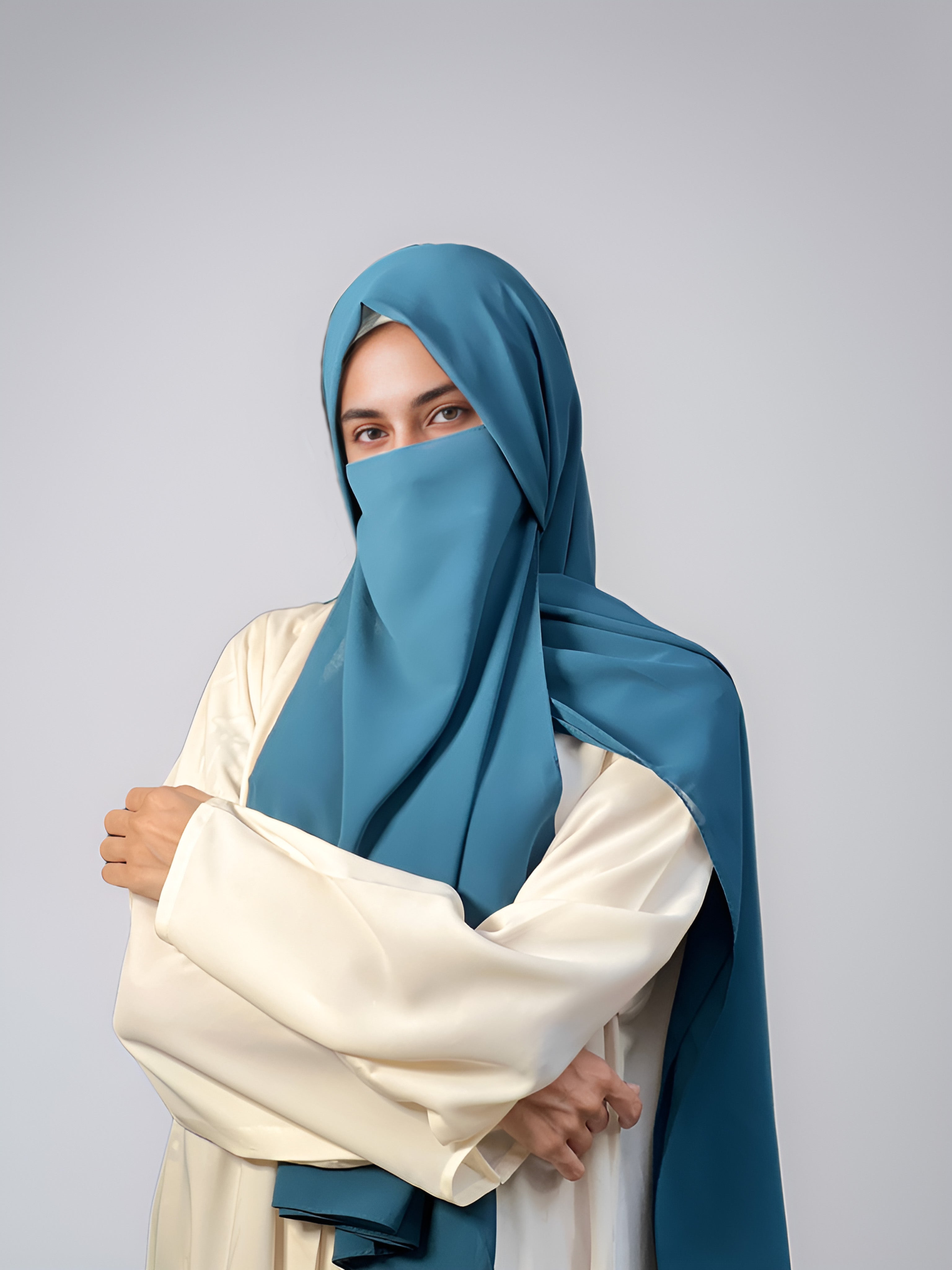 Hijab & Niqab Set - Teal