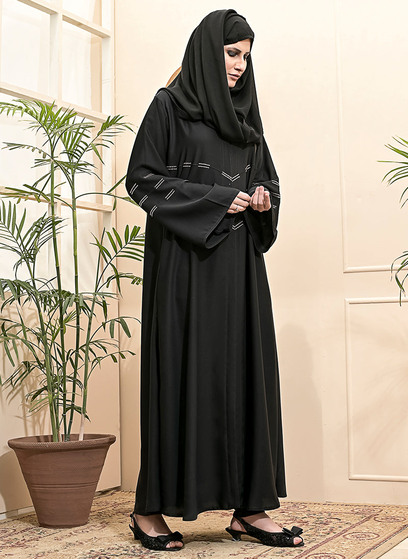 Hijabulhareem Front Open Designer Abaya 0116-RC-202 Hijabulhareem