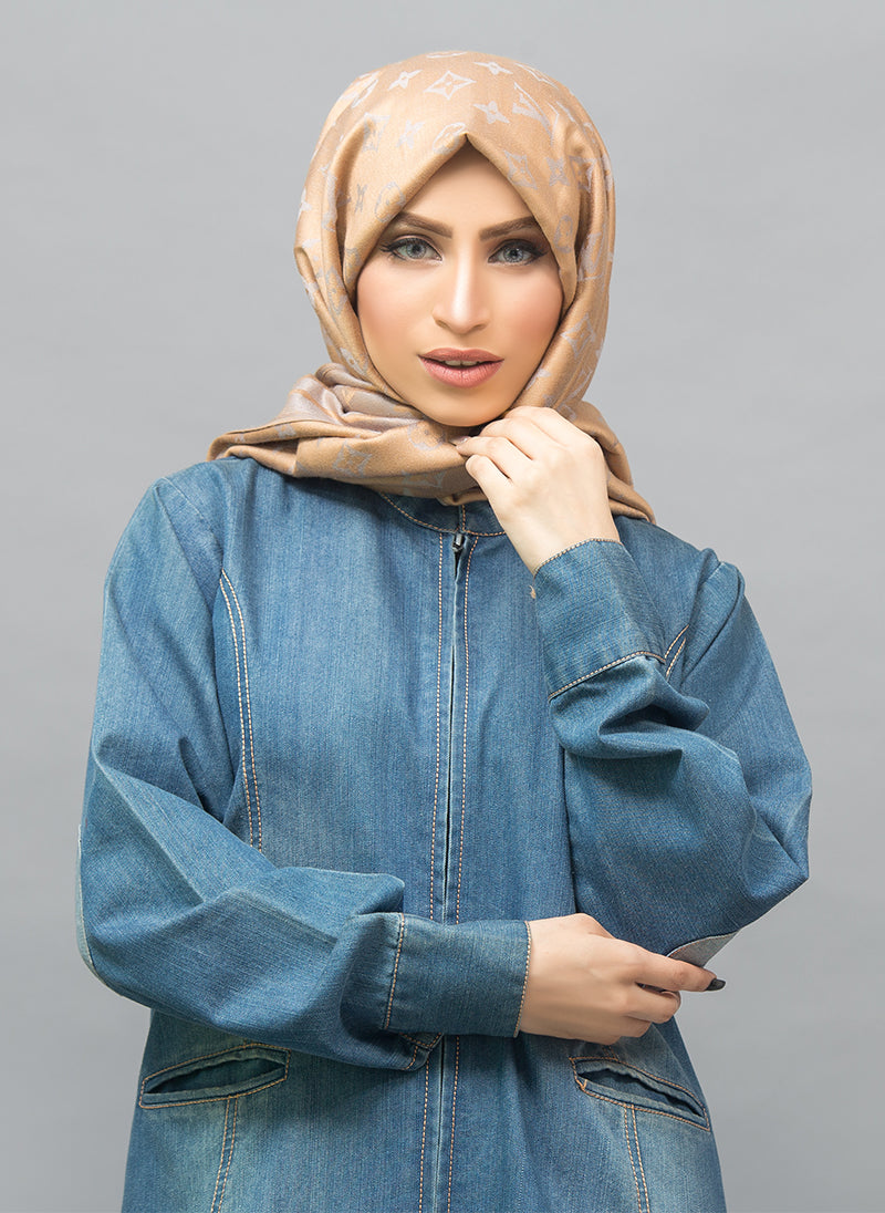 Hijabulhareem Denim Coat Abaya 0118-R-987