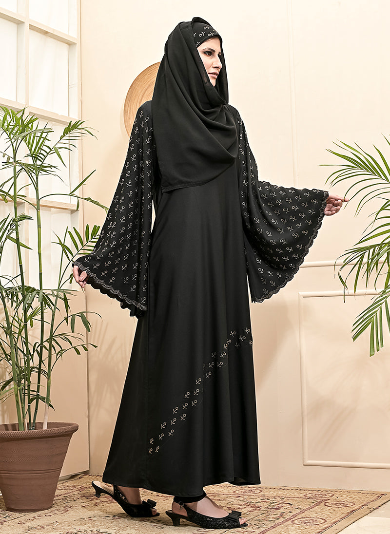 Hijabulhareem Nida Stone Design Abaya 0120-C-A411