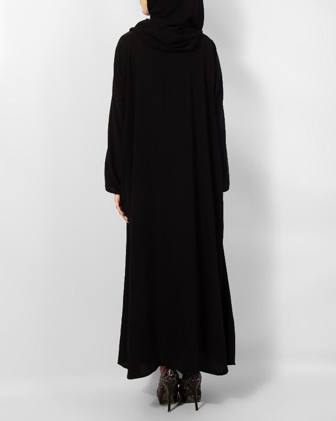 Best Simple Style Black Abaya 0121-P