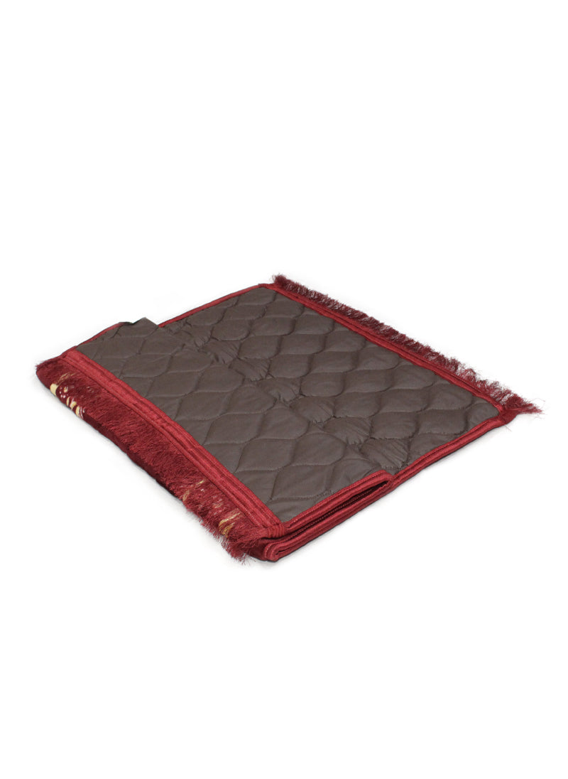 Red Velvet Foam Quilted Jai Namaz ( Prayer Mat )