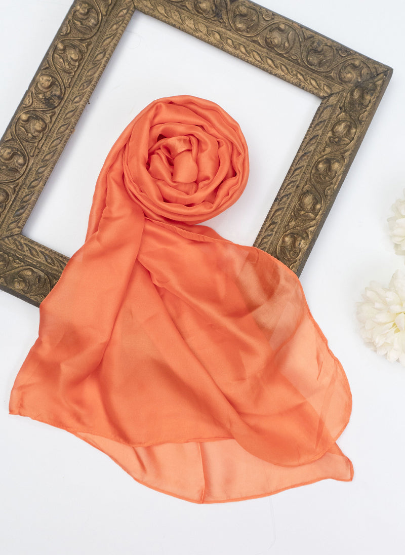 Precious Silk Hijabs - Orange