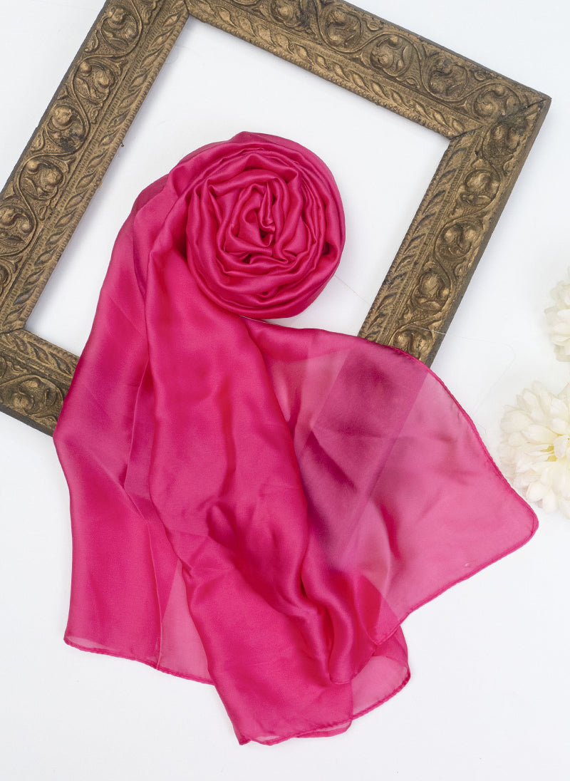 Precious Silk Hijabs - Rose Red