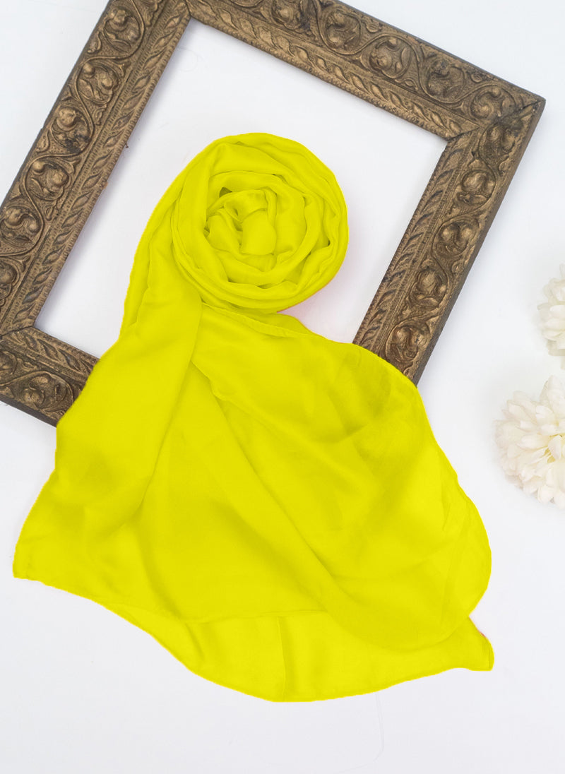 Precious Silk Hijabs - Lemon