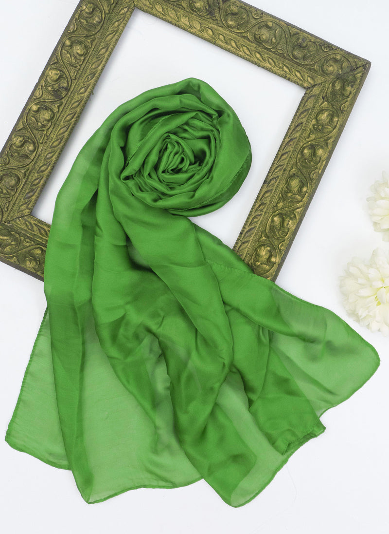 Precious Silk Hijabs - Parrot Green