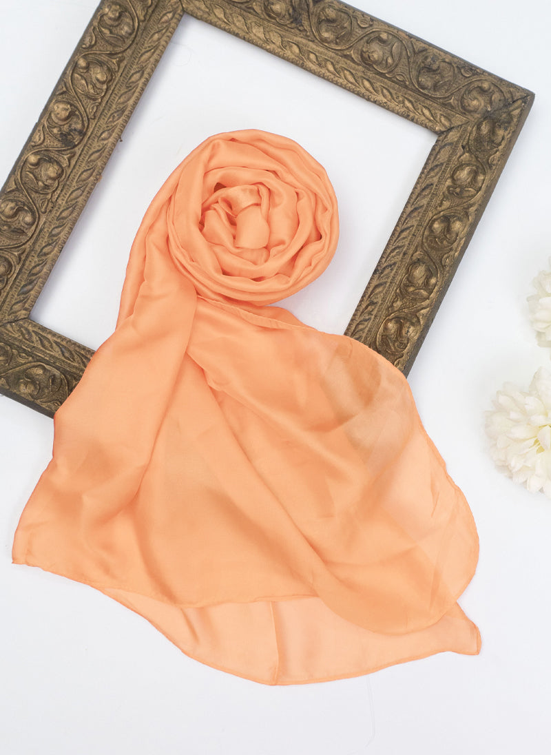 Precious Silk Hijabs - Peach
