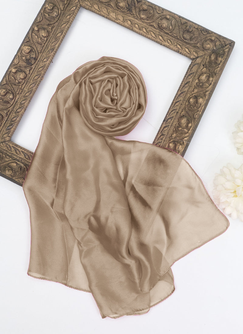 Precious Silk Hijabs - Smoky Brown