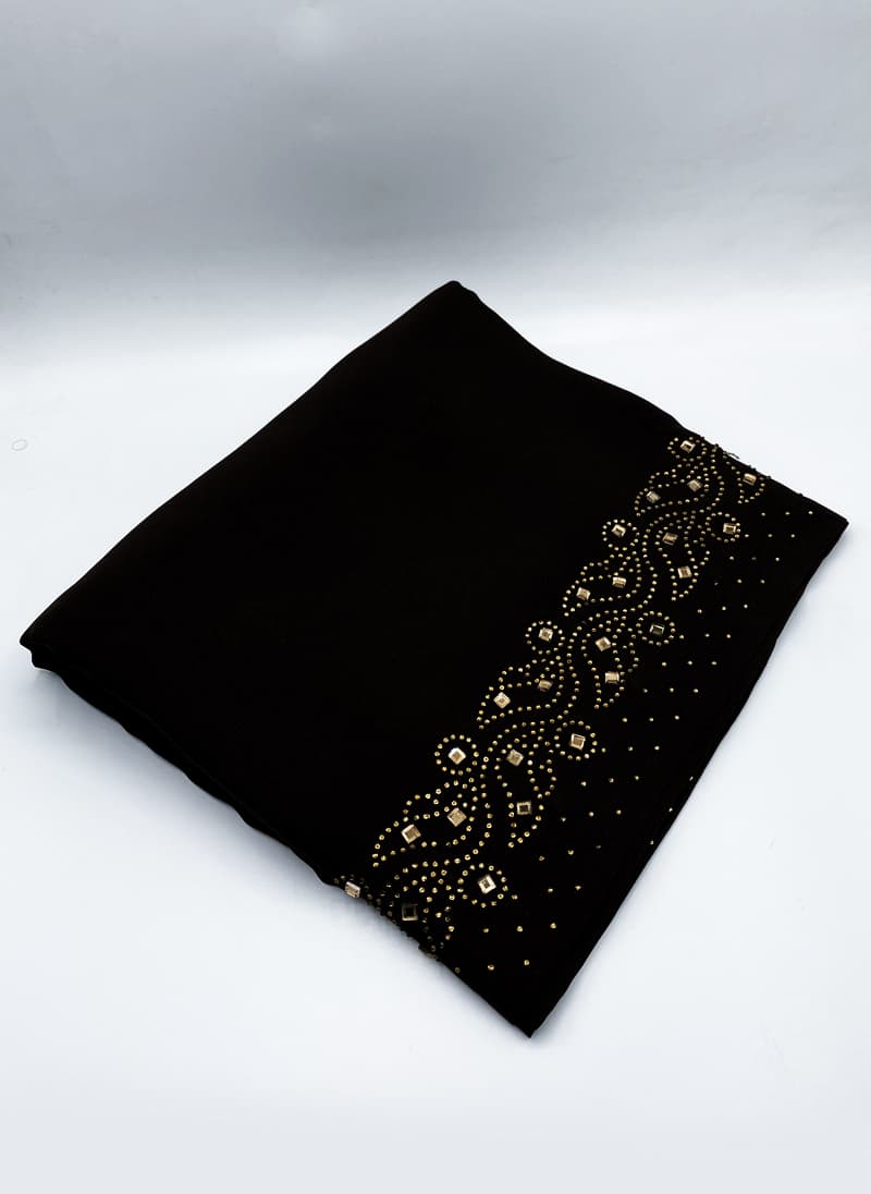 Shawl Stone – 06 BLK Hijab-ul-hareem