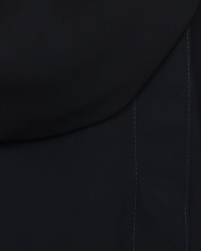 Circular Collar Black Stylish Abaya